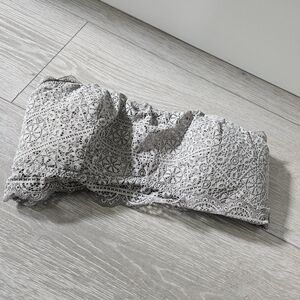 AUDEN Gray Lightly Lined Bralette Lace Bandeau